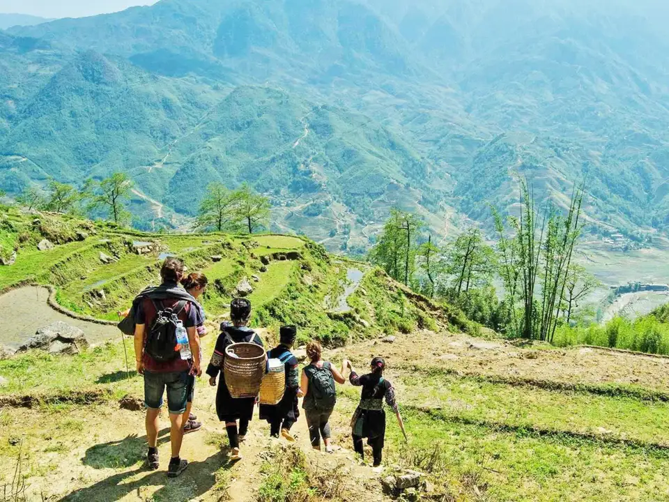 Scenic trekking route through Y Linh Ho and Lao Chai villages