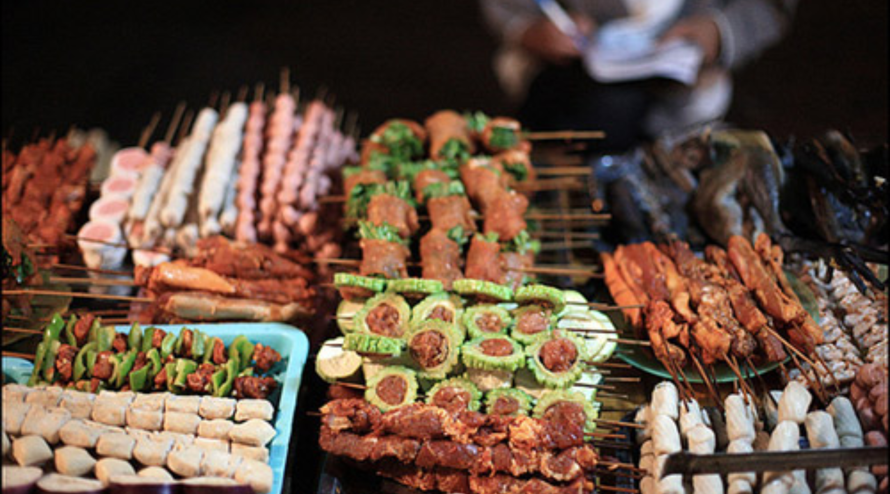 Enjoying Sapa grilled specialties at roadside stalls