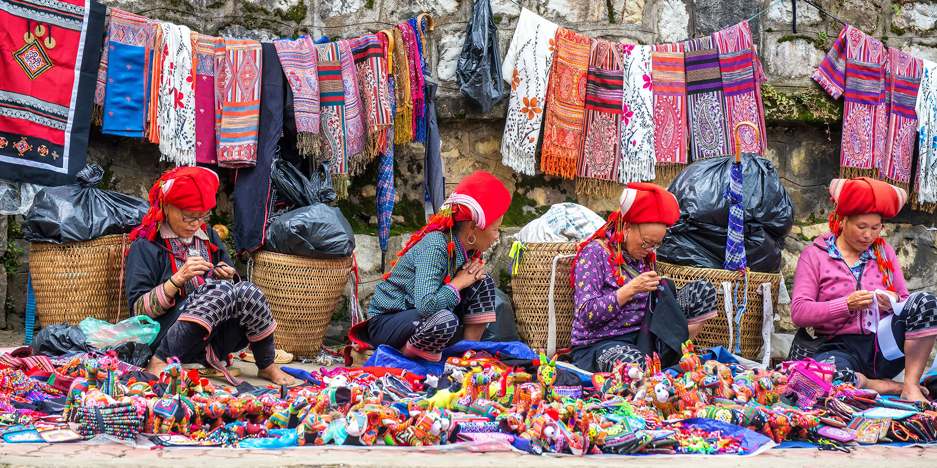 Local culture in Sapa with traditional lifestyle near the mountains